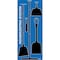 5S Supplies 5S Housekeeping Shadow Board Broom Station Version 5 - Blue Board / Black Shadows  With Broom HSB-V5-BLUE-KIT - alternate 1